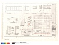 藏品(門,窗立面圖、門窗五金表、門框,門扇詳圖、修補室地板詳圖)的圖片