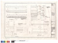 藏品(會計出納櫃枱、平面,剖面,立面、觀察病房置物架