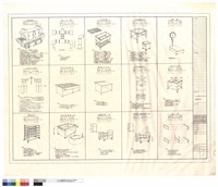 藏品(自動洗滌機、蒸汽罩、蒸汽浸水槽、殘菜處理槽(含車)、磅秤、瓦斯自動切替裝置、保溫配膳台、配菜工作台、保溫湯飯桶車、碗筷存放車、餐盤存放車、殘物收集車、污餐盤收回車、污碗,筷,湯匙收回車(C型)、風管)的圖片