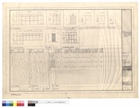 藏品(圖書館門立面,門數量表,窗數量,粉刷表)的圖片