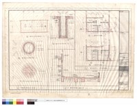 藏品(昇降舞台機械坑詳圖,肆層平台牆剖面詳圖,舞台廁所一,二層平面詳圖)的圖片