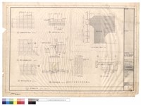 藏品(庭院鋪磚大樣, 晒衣架詳圖,木門門樘剖面詳圖)的圖片