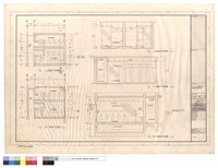 藏品(地下室廁所平面,一~四樓廁所平面,地下室廁所剖面,一~三樓廁所剖面,一~三樓廁所剖面)的圖片