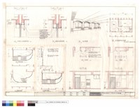 藏品(中央部份剖面詳圖,兩端部份剖面詳圖,完成示意圖,院長室隔間變更後示意圖,参樓平面詳圖.剖面詳圖,貳樓,肆樓平面詳圖,平面圖,立面圖)的圖片