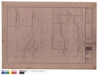 藏品(樓梯剖面圖,演講堂樓梯平面剖面圖)的圖片