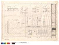 藏品(更衣室化粧台平面圖,化粧台詳圖,化桩台抽屜大樣圖,化妝台抽屜詳圖,化妝台立面圖,透視窗剖面詳圖,門扇加玻璃透視窗立面圖,門扇填充吸音材詳圖,墻面空調出(回)風口收邊,瑋傑固格鋁護欄,瑋傑固格鋁圍牆)的圖片