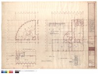 藏品(行政資料上層書庫平面圖,地下室平面圖)的圖片
