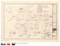 藏品(實驗桌平面,立面,剖面圖、課桌平面,立面,側立面,背立面,剖面、講台平面,正立面,側立面,背立面、餐桌底面平面圖,餐桌面平立面圖,餐桌桌腳平面圖,餐桌剖面圖)的圖片