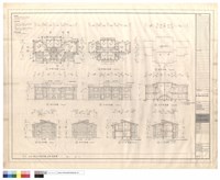 藏品(各層平面圖,各向立面圖,縱橫向剖面圖)的圖片
