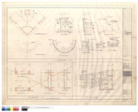 藏品(服務台大樣詳圖、冷氣間詳圖、行政資料大樓斜剖面圖)的圖片