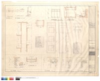 藏品(書庫升降梯詳圖, 鐵捲門剖面詳圖)的圖片