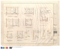 藏品(二樓男浴廁剖面詳圖,警衛室浴廁詳圖,参樓男統鋪浴廁詳圖,單元開口剖面詳圖)的圖片
