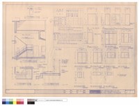 藏品(門窗表, 門窗詳圖, 主任宿舍樓梯詳圖)的圖片