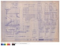 藏品(門窗表, 門窗詳圖, 主任宿舍樓梯詳圖)的圖片