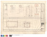 藏品(活動清潔梯詳細及窗框I型鋼上下接頭詳細,蓄水池平面,剖面)的圖片