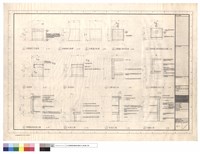 藏品(床頭櫃立面,平面,剖面及大樣圖)的圖片