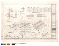 藏品(擋土牆剖面,平台擋土牆立面,構造接縫詳細,丙,丁鋼筋,擋土牆主鋼筋直徑中心距及尺寸表,收縮縫詳圖,樓梯剖面擋土牆立面,樓梯平面,樓梯砌磚示意圖,排水溝詳細,擋土牆頂部排水溝剖面)的圖片