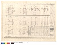 藏品(浴廁平面圖.剖立面圖,三層以下浴廁設備數量表)的圖片