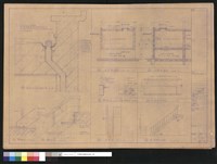 藏品(屋頂防水及落水頭大樣,水塔剖面圖,詳細圖,鐵樓梯平面剖面圖,立面圖)的圖片