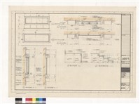 藏品(推拉式黑板立面圖 固定室黑板立面圖 橫剖面詳圖 縱剖面詳圖 講台剖面圖 講台階梯剖面圖)的圖片
