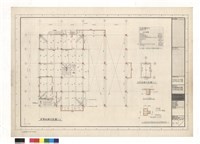 藏品(貳層結構平面圖 機房結構平面圖 A-A剖面圖 B-B剖面暨吊車軌道承重主梁補強配筋)的圖片