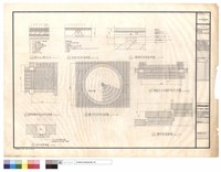 藏品(1.清水紅磚地坪2.木造地板詳圖3.榻榻米地板詳圖4.廊道地坪排列詳5.餐廳地坪排列詳6.廊道至天井踏步詳)的圖片