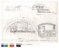 藏品(剖面示意圖,一層,二層平面圖)的圖片