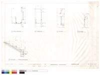 藏品(屋頂窗台,女兒墻,窗台欄杆,窗台,踏步剖面圖)的圖片