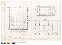 藏品(鎮公所參樓議事廳平面圖,橫向,縱向剖面圖)的圖片