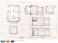 藏品(鎮公所廁所,分局廁所平面圖,剖面圖)的圖片