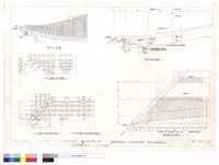 藏品(翼角立面圖,簷角梁側立面圖,3CM斗口平身科斗拱立面圖及仰視平面圖,3CM斗口角科斗拱仰視平面圖,翼角翹椽分位平面圖)的圖片