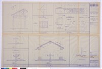 藏品(剖面圖、男.女浴廁屋架平面圖、支撐詳圖、化糞池詳圖)的圖片