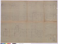 藏品(正.背.平面圖、屋面圖、屋架圖、地基圖、左面圖、平頂圖、地版圖)的圖片