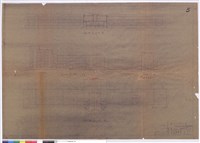 藏品(後樓背立面、側面圖、四樓平面)的圖片