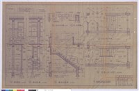 藏品(樓梯及牆剖面圖、細部大樣圖)的圖片