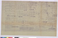 藏品(平面圖、書架第一層詳細圖、書架立面圖、書架側板平板正立面圖、書架平面圖柱子.側板.平板、每支柱子與地面接觸圖)的圖片