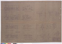 藏品(各立面圖、屋架詳細)的圖片