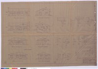 藏品(各立面圖、屋架詳細)的圖片