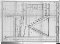 藏品(樓梯A3及屋頂突出部剖視詳細立面圖)的圖片