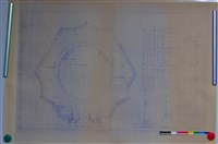 藏品(屋頂平面圖, 窗門尺寸表, 花格子玻琍門標準剖面, 花格子玻琍窗標準剖面, 乙~乙剖面)的圖片