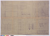 藏品(40 單人床、51 雜誌架B、52 雜誌柜、46 高書架E、47 連書車、55 腳凳)的圖片