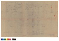 藏品(水塔切面圖、平面及基礎圖、底版樑圖、鑄鐵指示器、塔內鐵梯及鐵扶梯切面圖、鐵扶梯圖、水尺、人孔蓋板圖、位置略圖、鋼筋灣鈎標準)的圖片