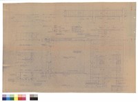 藏品(正面側面平面切面圖、基礎平面圖、鋼筋混凝土結構平面圖、雨棚詳圖、配筋圖)的圖片