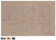 藏品(一及二樓平面圖、窗詳圖、洗臉盆詳圖、門詳圖、百頁隔墻詳圖)的圖片