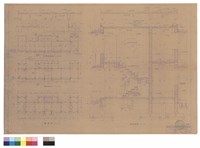 藏品(剖面詳圖、基礎圖、一及二層樑版圖)的圖片