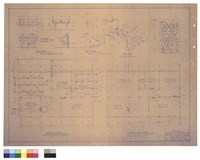藏品(一與二樓給水及排水平面圖、實驗用水台詳圖、實驗用水盆詳圖、水管示意圖)的圖片