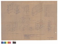 藏品(圓形及L形及長玻璃架、轉輪辦公椅、視聽教室椅子、天秤櫃、化學瓶架剖面)的圖片