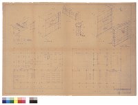 藏品(一樓及二樓平面、双面玻璃櫃、玻璃櫃、双面壁架、實驗檯、圓櫈)的圖片