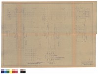 藏品(模型板撐架施工圖平面、撐架立面)的圖片