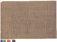 藏品(舞台兩側牆筋面、舞台口正立面圖、舞台口側面圖)的圖片